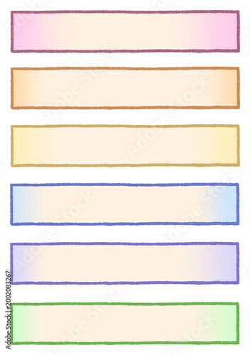 Cute colorful hand-drawn memo pad set with pastel gradient