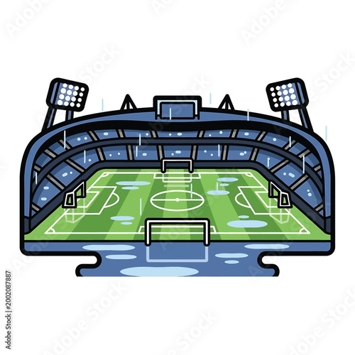 Soccer Stadium Football Field Arena Sports.