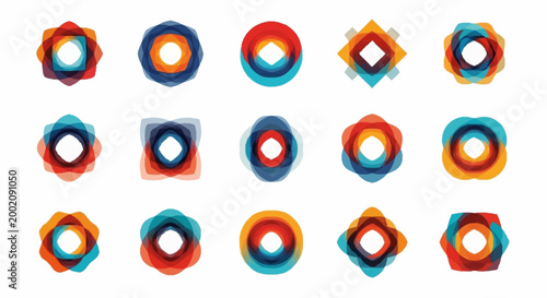 Konstfotografi Multicolored Hexagonal Shaped Objects Arranged.