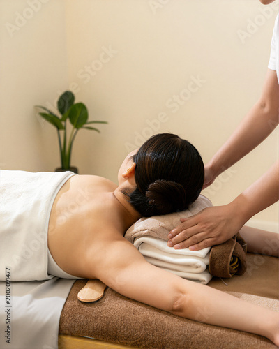 Relaxing Spa Treatment for Back and Shoulders