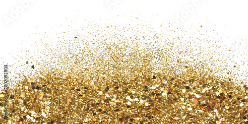 Sparkling rose gold glitter texture with elegant shimmering particles and dust for festive holiday design