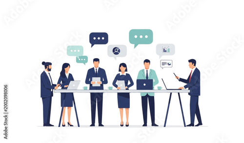 Streamlining workflow and task management vector illustration with professional character for productivity and online operations