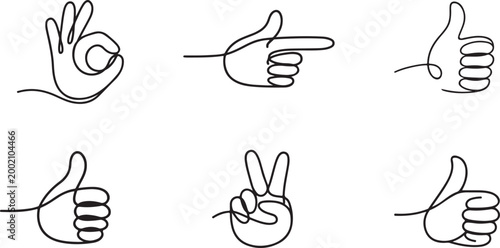 Mega gesture hands pack with comic cartoon doodle signs vector poses art