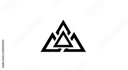 Interlocking Triangles Symbol.