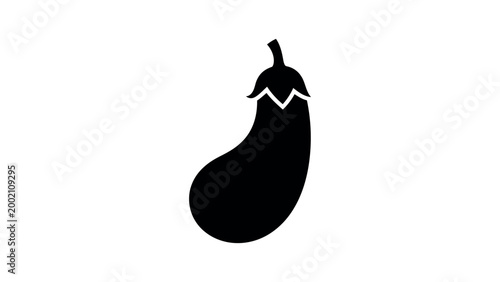 Eggplant Vegetable Icon Simple Food Vector