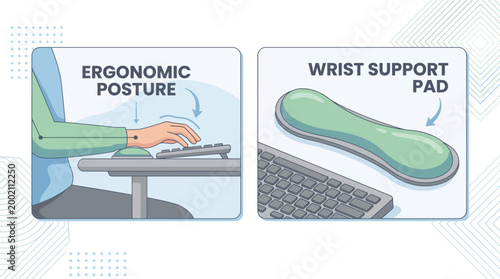 Ergonomic Wrist Support Pad for Keyboard