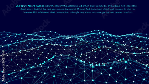 abstract plexus network wave blue and white digital background high quality