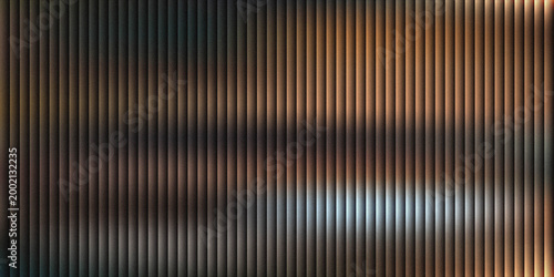 Billede på lærred Visualization of binary data with highlighted segments of color