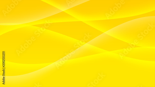 黄色のグラデーション波状抽象背景デザイン素材
