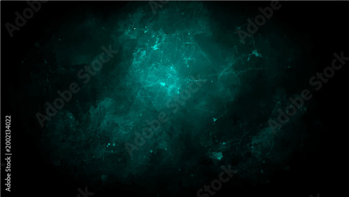 Vector Mysterious teal cosmic nebula, a celestial ocean swirling depths of space, a spectacle of luminescence and wonder.