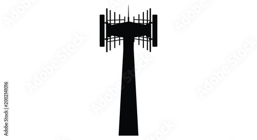 antenna tower silhouette high quality professional detailed modern elegant stylish clean