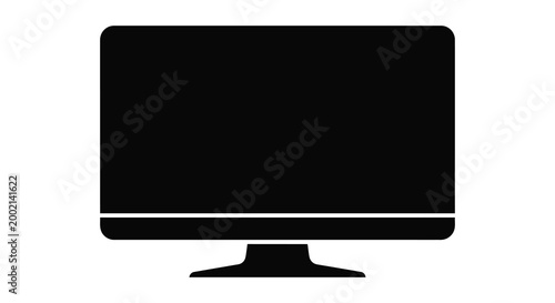 computer monitor silhouette high quality professional detailed modern elegant stylish clean