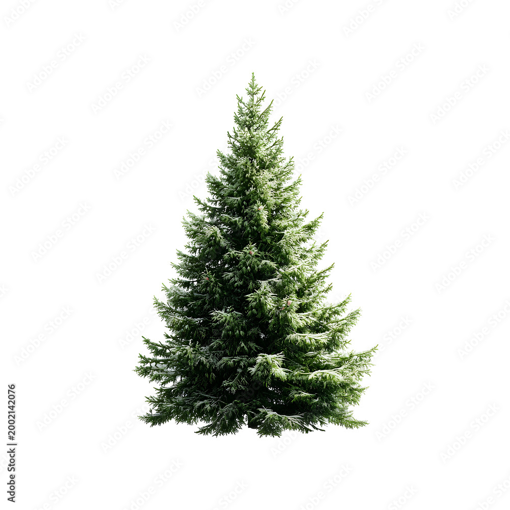 Fototapeta premium Christmas tree isolated on a white background