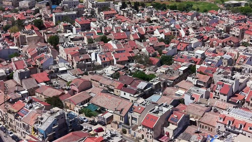 1. Aerial View of Mahane Yehuda Neighborhood, Red Rooftops of Jerusalem