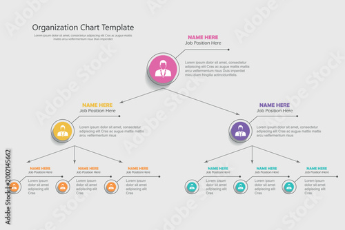 Modern process flow diagram template. Flat infographic, easy to use for your website or presentation.