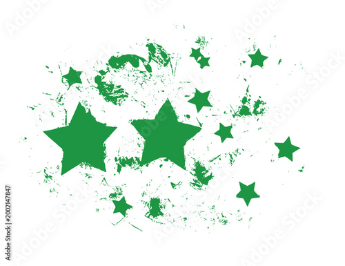 Stars Background Grunge Paint Stencil Drawing Vector