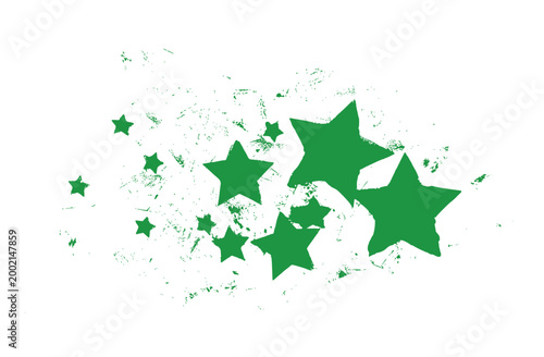 Stars Background Grunge Paint Stencil Drawing Vector