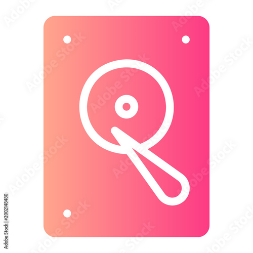 hard disk gradient icon