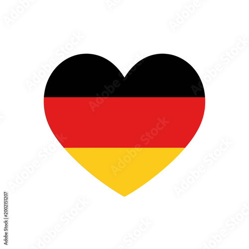 The heart shaped German flag symbolizes love and patriotism in Germany. Free Download The heart shaped German flag symbolizes love and patriotism in Germany. - GFXLoad