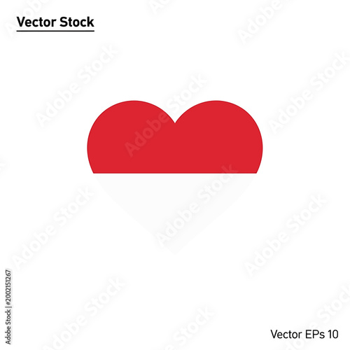 Free Download A vector illustration of a heart shape on a white background made in red color - GFXLoad