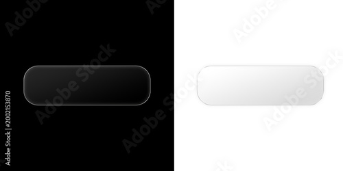 Foto Black and white rectangular bar shapes on contrasting as clean cutout