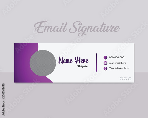 Simple and minimal email signature design