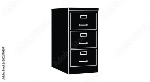 filing cabinet silhouette high quality professional detailed modern elegant stylish clean