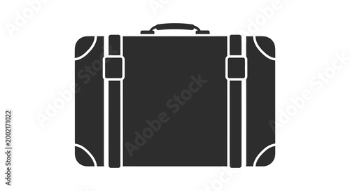 travel suitcase silhouette high quality professional detailed modern elegant stylish clean