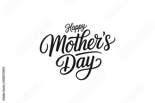 Happy Mother’s Day Elegant Calligraphy Typography