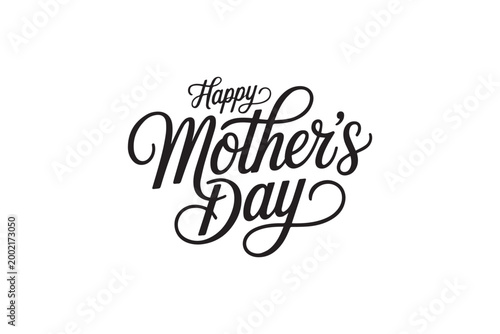 Happy Mother’s Day Elegant Calligraphy Typography
