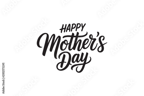 Happy Mother’s Day Elegant Calligraphy Typography