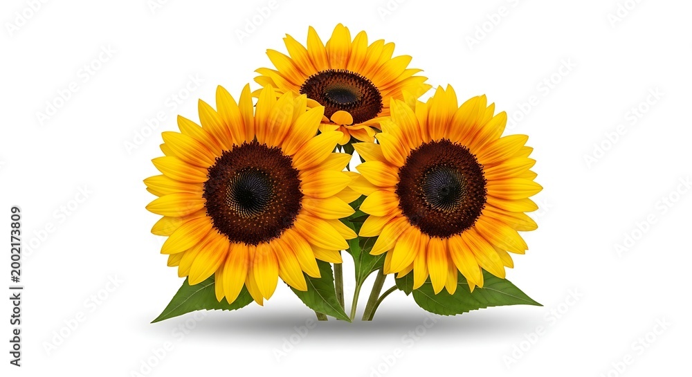 Obraz premium Bright sunflowers for fathers day dad a beautiful floral gift to celebrate your hero