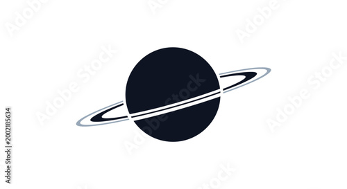 planetary system with colorful planets and rings