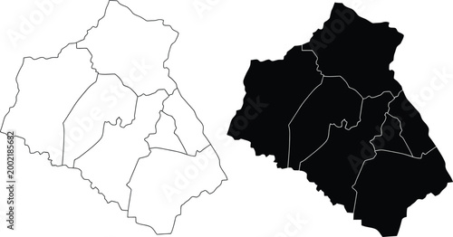 Map of almeria province spain Vector