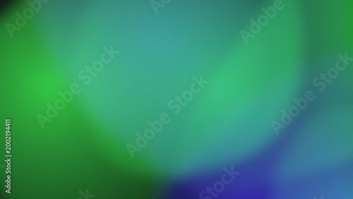 Abstract Green triadic gradient background texture, 2 colors, soft grainy with minimalist organic glowing fluid forms.