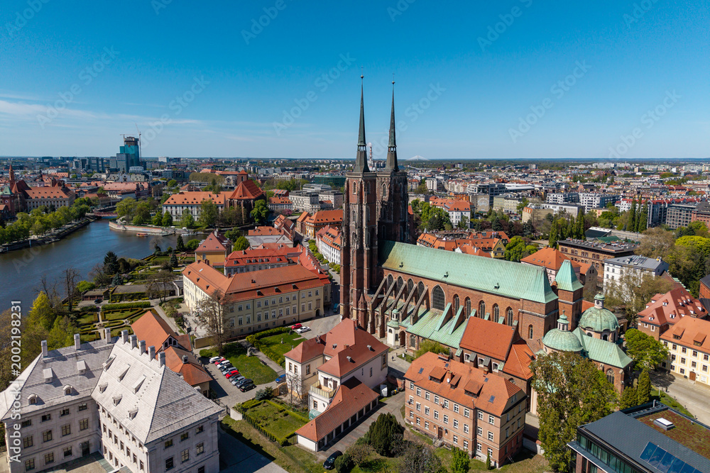 Fototapeta premium Ostrow Tumski in Wrocław, Poland