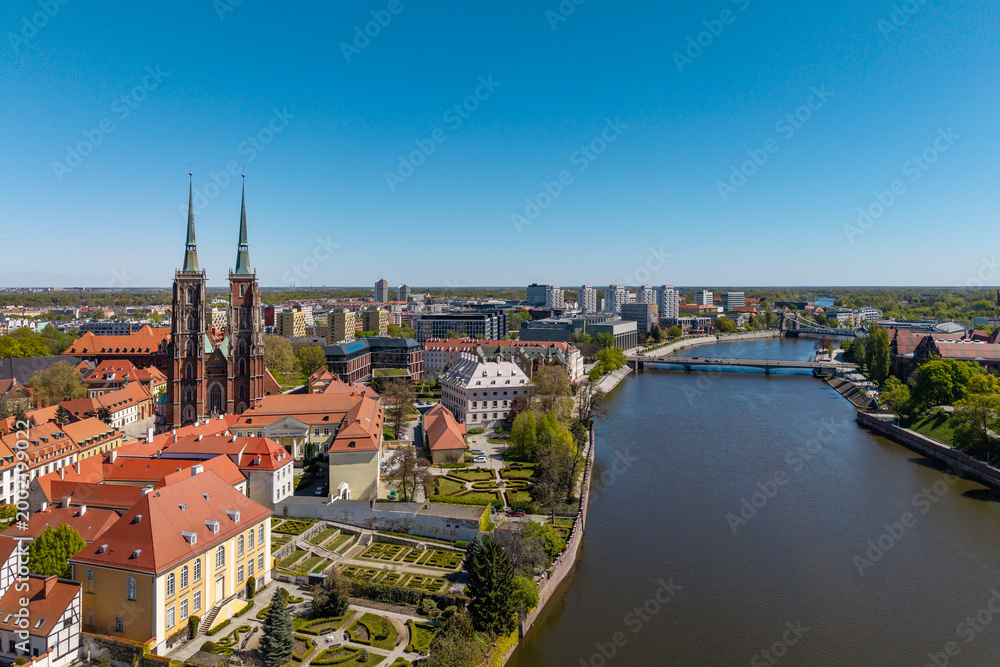 Fototapeta premium Ostrow Tumski in Wrocław, Poland