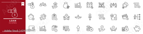 Fotografija Loan, Outline icons collection
