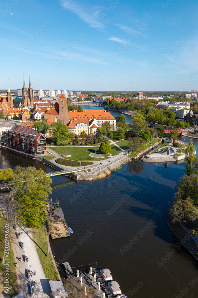 Obraz premium Ostrow Tumski in Wrocław, Poland