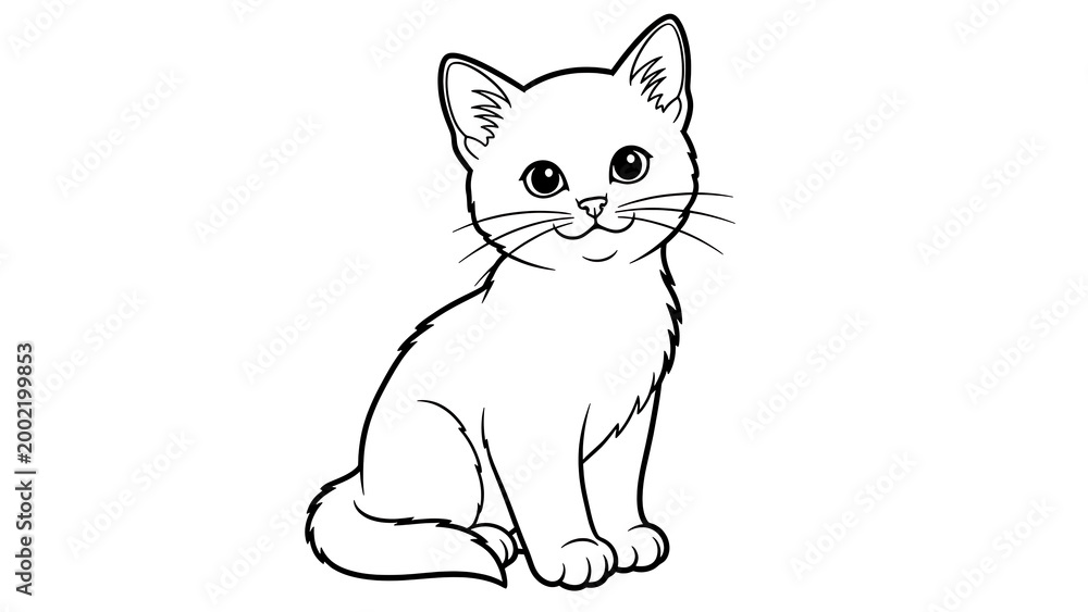 Fototapeta premium Cute ghost character, simple line isolated on a transparent background