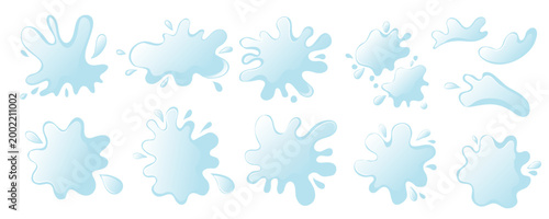 Fotografie Milk water frame with splash shape liquid for vector cloud drop