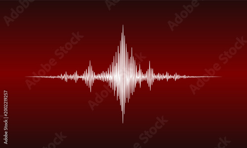 seismogram earthquake or digital sound wave vibration scale (artwork 1)