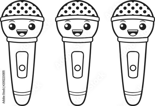 Microphone Set Audio Recording Equipment Collection. Studio Microphone Audio Equipment Collection Set. Podcast Microphone Recording Equipment Collection. Professional Microphone Audio Device Set