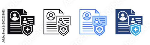 Profile icon sheet multiple style collection
