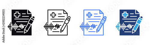 Transcription icon sheet multiple style collection