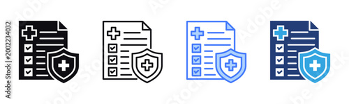Compliance icon sheet multiple style collection