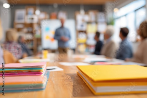Modern School Preparedness Exercise with Fictional Teacher Calmly Presenting Emergency Essentials to