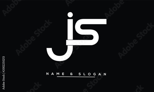 JS, SJ Abstract Letters Logo Monogram