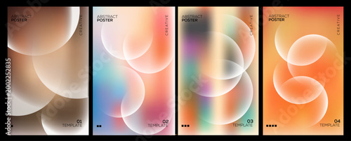 Vibrant abstract background colorful gradient shapes for modern digital art