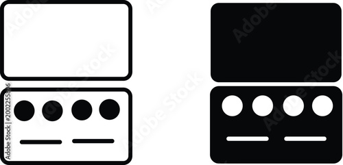 Makeup palette icon set. Eyeshadow and cosmetic symbols. Beauty sign. Fashion and Cosmetic palette icon  makeup artist kit design. 